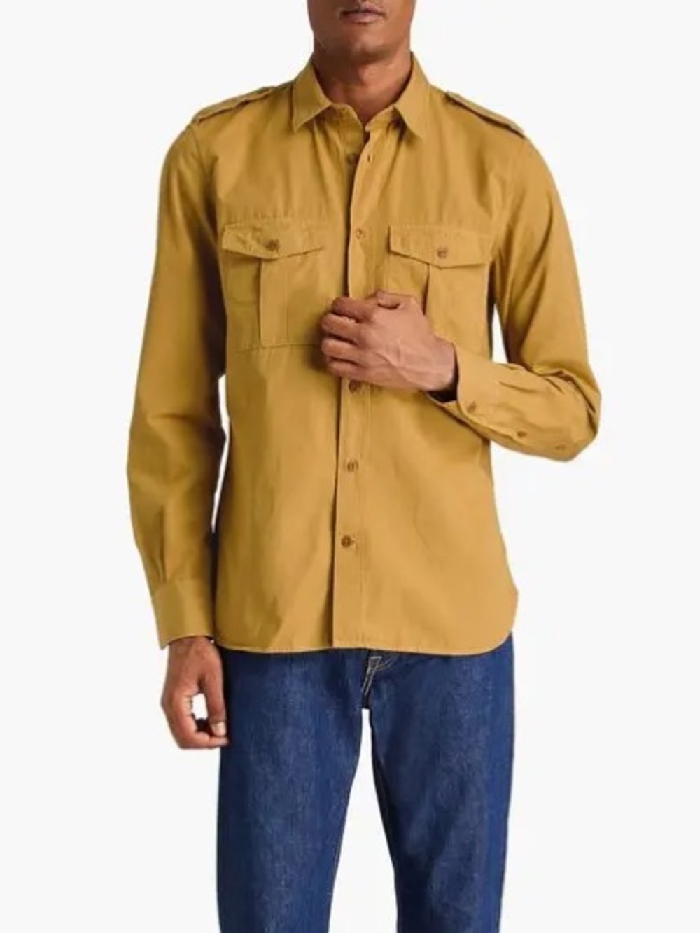 SLOWEAR Glanshirt cotton-poplin shirt